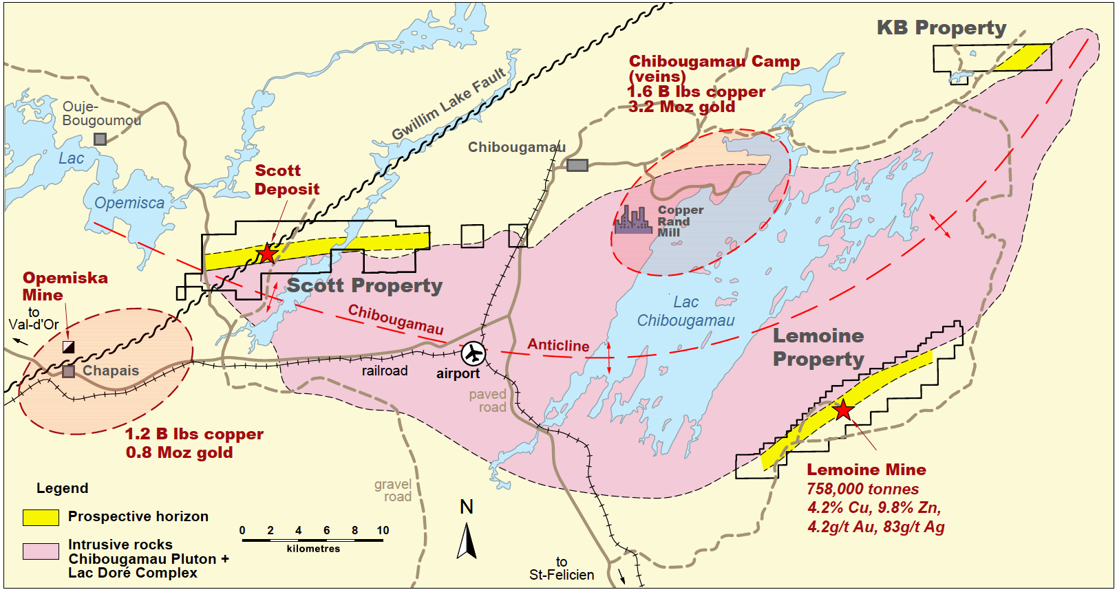 location map Chibougamau camp